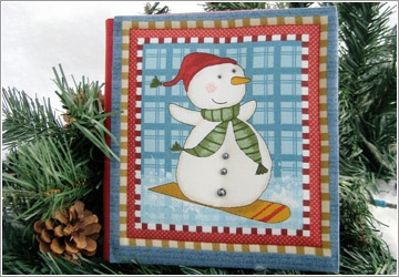 Мягкие открытки со снеговиками - мастер-класс по скрапбукингу