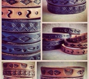 Bracelets Leather workshop.